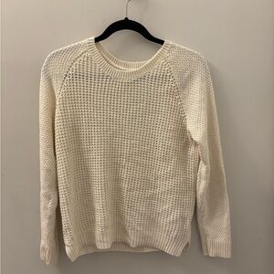 Sonoma Off-White Textured Knit Sweater